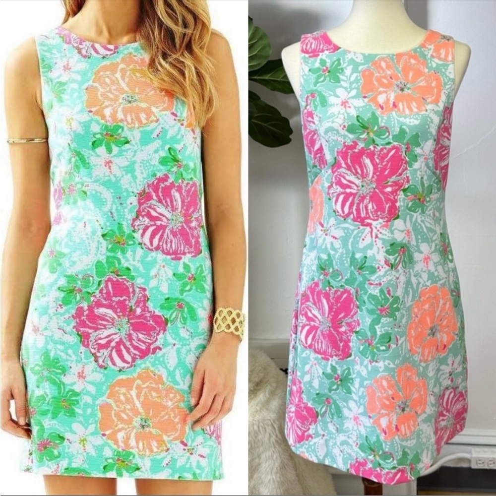 Lilly Pulitzer Eden Beach Walk Stretch Shift Dress Size Medium